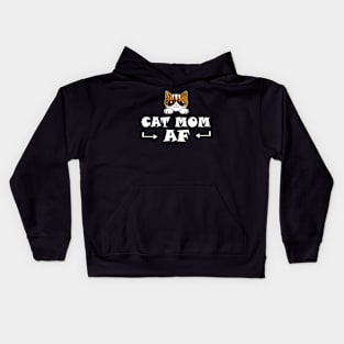 Cat Mom AF Kids Hoodie